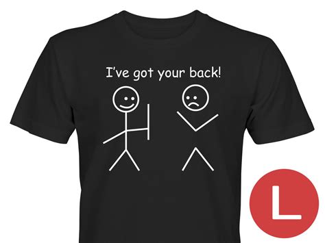 Ive Got Your Back Svart T Shirt Herr L 407404358 ᐈ Köp På Tradera
