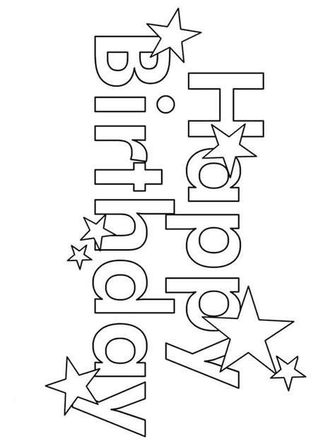 Maybe you would like to learn more about one of these? Happy Birthday coloring pages. Free Printable Happy ...