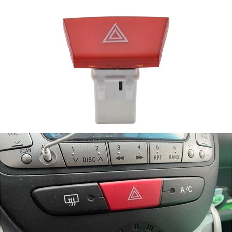 Car Warning Hazard Light Emergency Button Switch For Citroen C1 Peugeot