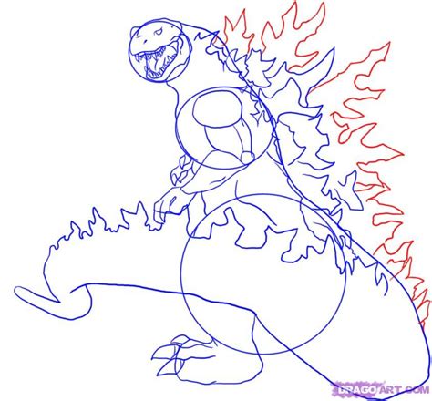Download printable awesome godzilla coloring page. How to Draw Godzilla, Step by Step, Creatures, Sci-fi ...