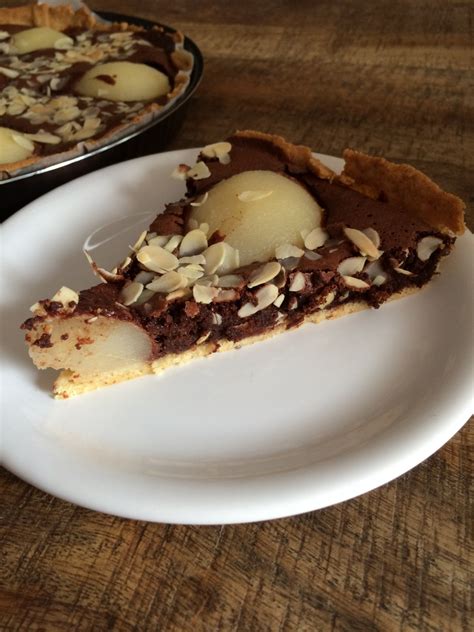 Tarte poire chocolat amande