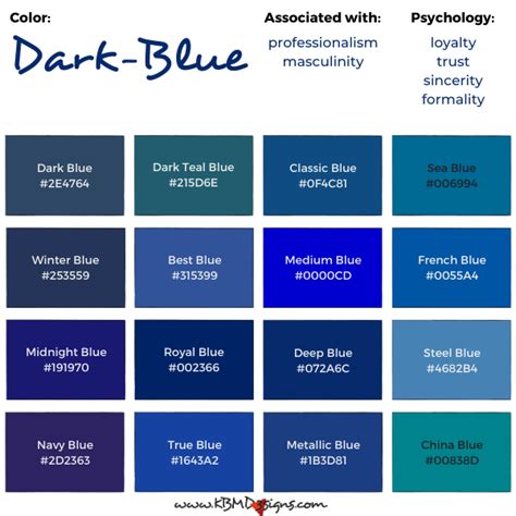 100 Shades Of Blue Color Names Hex Rgb Cmyk Codes 58 Off