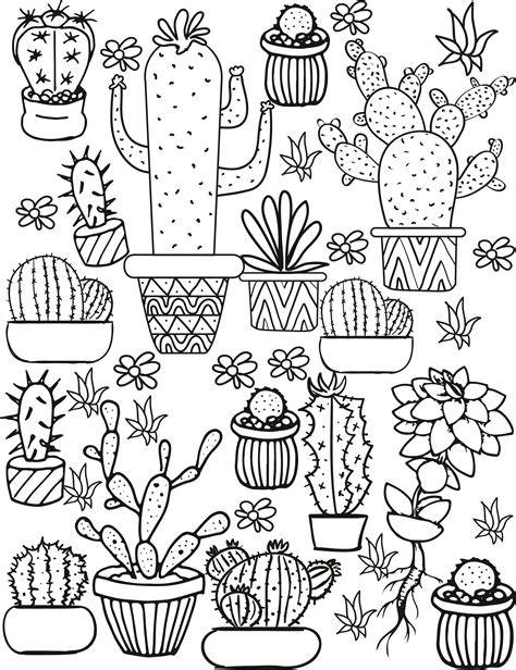 Kostenlos ausmalbilder ausdrucken und ausmalen. Kawaii Ausmalbilder Kaktus