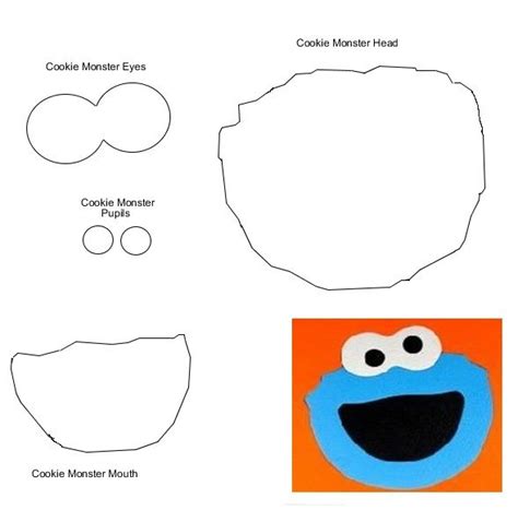 6 Best Images Of Cookie Monster Face Template Printable Cookie Vrogue