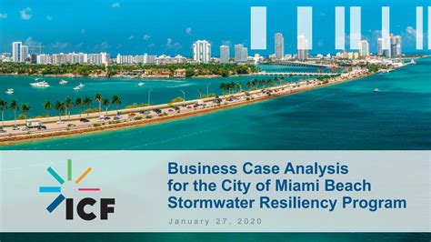 Business Case Analysis For The City Of Miami Beach Stormwater Resiliency Program By Browning Day