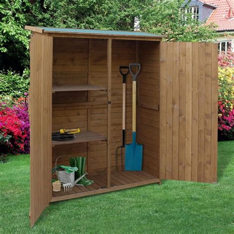 Outsunny Fir Wood Storage Shed In 2021 Garden Storage Shed Wood