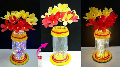 Bottle Showpiece Unique Craft Ideasdiy Carry Bag Flower Bouquet Made