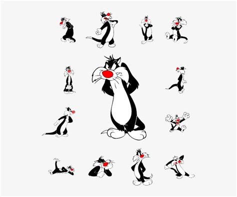 Photo Sylvester The Cat 530x602 Png Download Pngkit