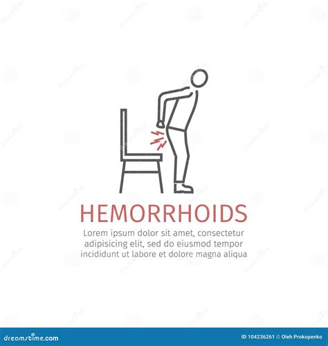 Hemorrhoids Icon Infographics Vector Signs For Web Graphics Stock Image Cartoondealer Com