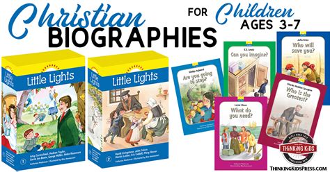 Christian Biographies For Children Sm Thinking Kids