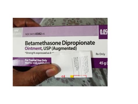 Betamethasone Dipropionate Ointment Usp Augmented 005 45 G