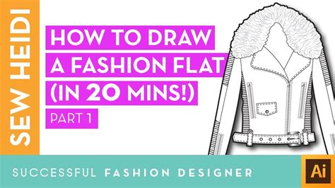 Illustrator Fashion Design Tutorial How To Draw A Fashion Flat In Mins Part Youtube