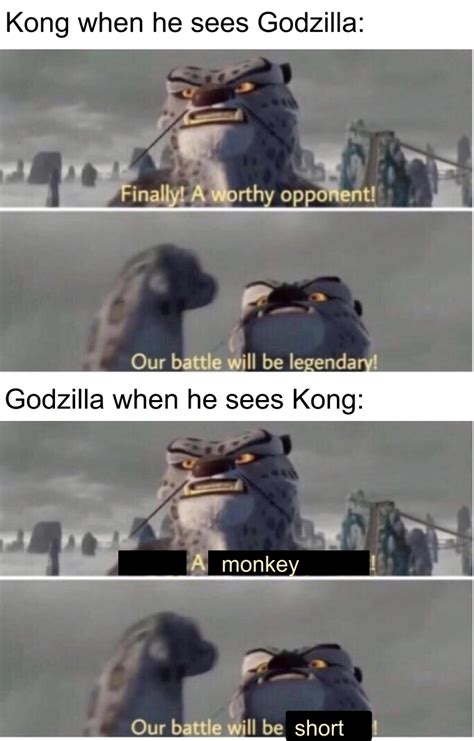 In one corner, a radioactive reptile, and in the other corner, a giant gorilla: Godzilla Vs Kong From The Prospective Of the Monsters : TwoBestFriendsPlay