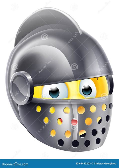 Knight Emoji Emoticon Stock Vector Image 63440203