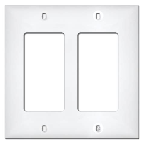 8 Gang Decora Plate White Kyle Switch Plates