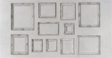 White On White Gallery Wall And Frames