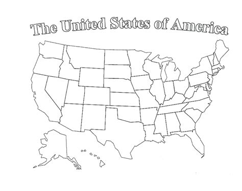 Free Blank Us Map With State Outlines