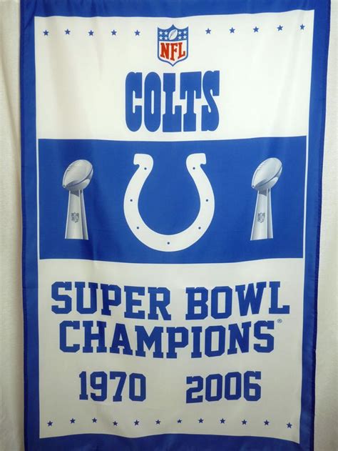 Indianapolis Colts Poster Banner Large 3x5 Nfl Super Bowl Champions