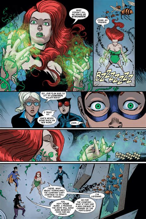 so i guess poison ivy has new powers from batgirl and the birds of prey 13 dccomics