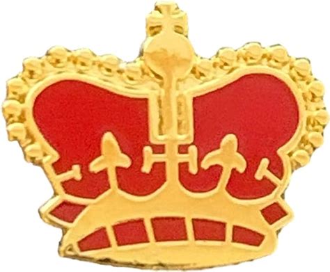 Orange Lodge Order Royal Crown Enamel Lapel Pin Badge Uk
