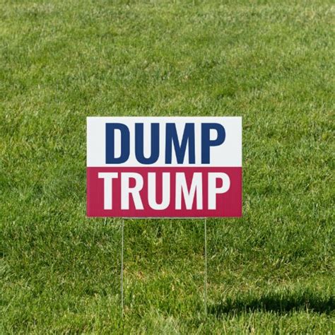 Dump Trump Custom Double Sided Yard Sign