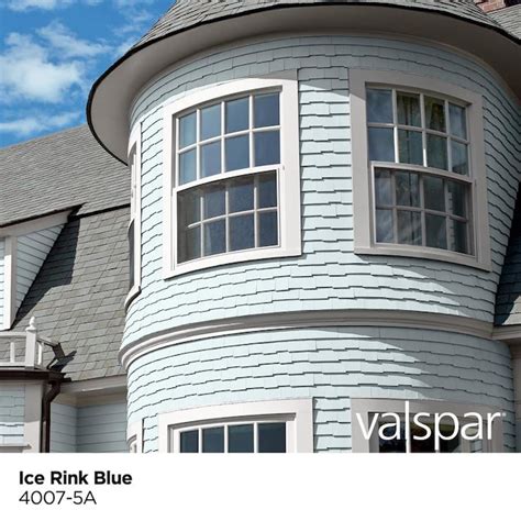Valspar Season Flex Satin Ice Rink Blue 4007 5a Exterior Paint 5 Gallon