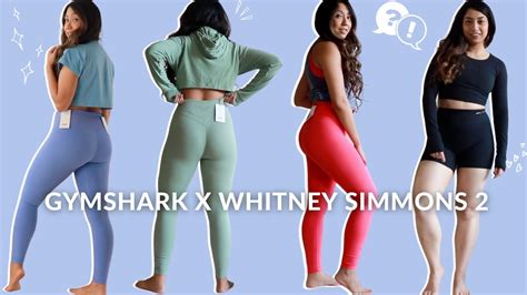 Gymshark X Whitney Simmons Collection Try On Haul Review Sizing