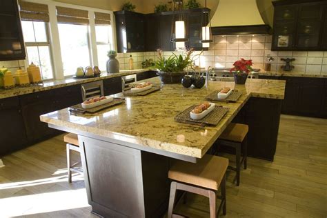 The kitchen island features five storage drawers and two spacious cabinets, making kitchen organization a breeze. Eclectic Mix of 42 Custom Kitchen Designs | Custom ...