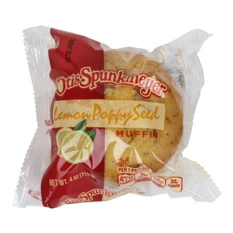 Otis Spunkmeyer Individually Wrapped Lemon Poppy Seed Muffin 4 Ounce 24 Per Case 24 4