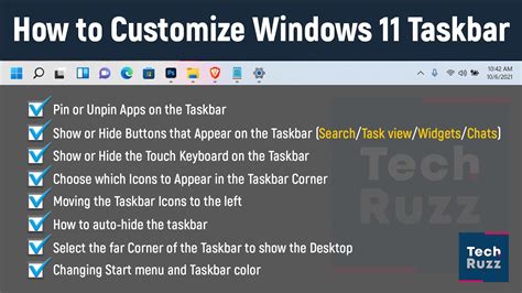 How To Customize Windows 11 Taskbar Windows 11 Taskbar Customization