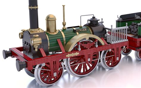 Occre Adler Steam Train Locomotive 124 Scale Wood And Metal Model Kit