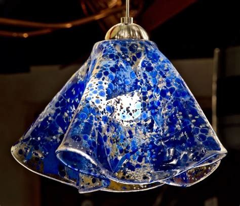 Custom Made Pendant Light Fixture Art Glass Lighting Glass Pendant Light Fused Glass Art