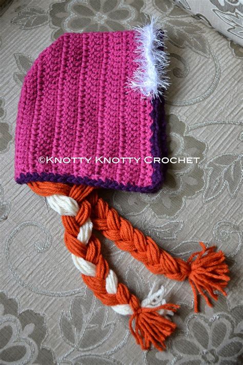 Knotty Knotty Crochet Princess Anna Bonnet Free Pattern Crochet