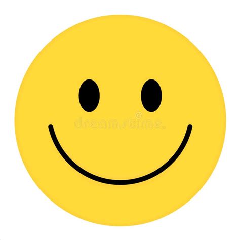 Smiley Face Gul Glad Smiley Emoji Vektor Gul Stock Illustrationer