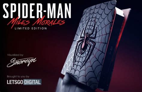 Spider Man Miles Morales Limited Edition Ps5 Console Concept Looks
