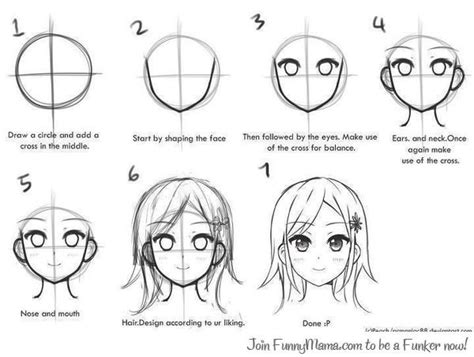 How To Draw Anime Face Easily Drawing Anime Step By Step Drawing Anime Head Anime Drawings