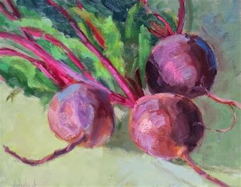Daily Paintworks In A Heart Beet Original Fine Art For Sale