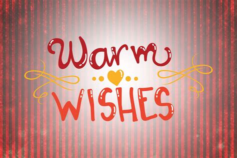 Warm Wishes Christmas Quotes Graphic By Wienscollection · Creative