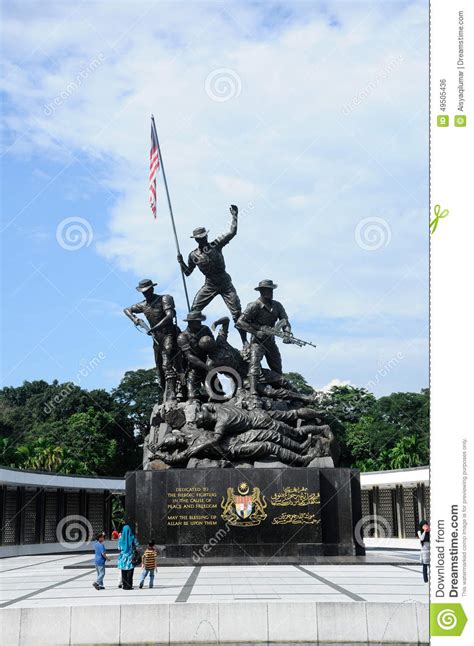 Tugu Negara A K A Monumento Nacional En Malasia Foto Editorial Imagen