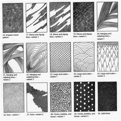Kidsti Различные виды штриховки для графики Texture Art Texture