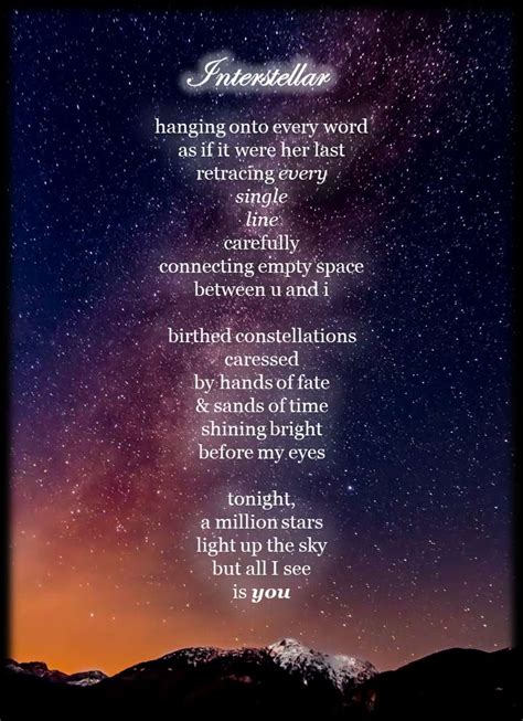 Astronomy Poems Love