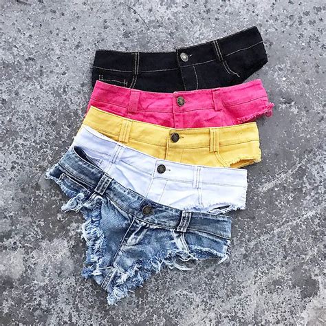 2019 2018 summer very sexy beach ultra short pants women slim low waist jeans shorts hole ripped
