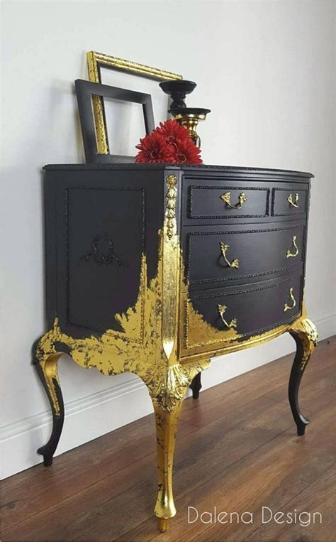 Shop wayfair for all the best 5 or more drawer gold cabinets & chests. Black and Gold Chest of Drawers Gold Leaf Chest of Drawer ...