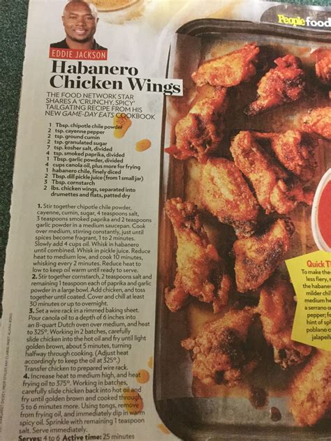 Eddie jackson rose from cooking's version of training camp sunday and emerged as winner of food network star. once a promising cornerback with jackson eventually discovered where he could shine. Eddie Jackson's Habanero Chicken Wings | Food network ...
