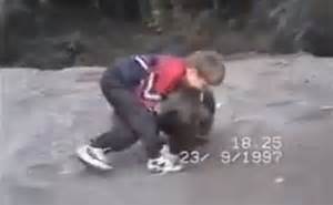 Shocking Video Of Bear Cub Wrestling Then 9 Year Old Ufc Fighter Khabib