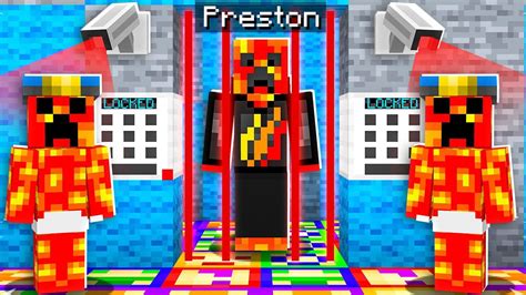 I Got Trapped In Baby Prestons Minecraft Prison Youtube
