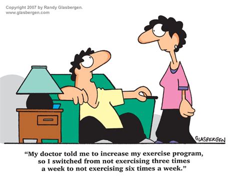 Fitness And Exercise Glasbergen Cartoon Service