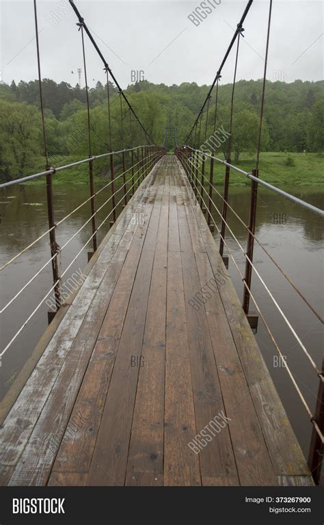 Suspension Bridge Over Image And Photo Free Trial Bigstock
