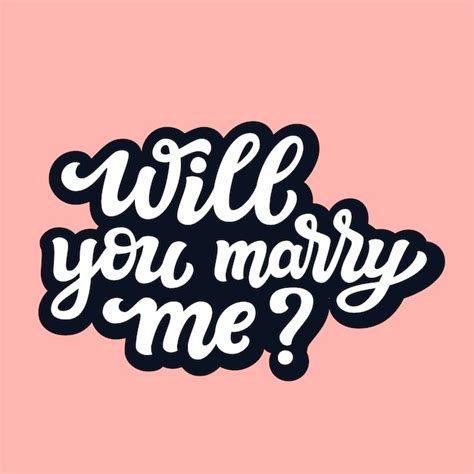 Premium Vector Will You Marry Me Template