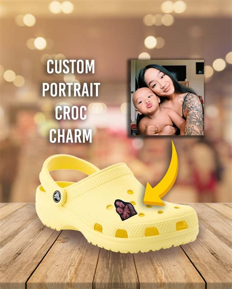 Custom Portrait Croc Charms Croc Jibbitz Etsy